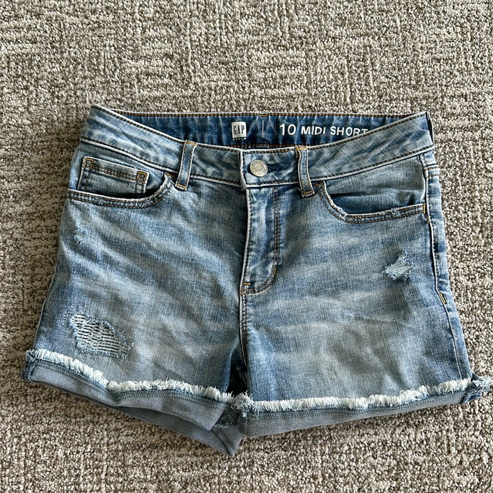 Gap kids denim midi short